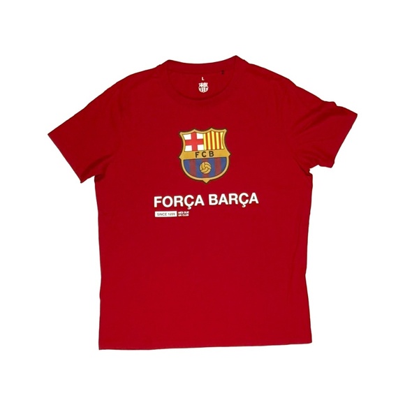 BARÇA BASICS COLLECTION - Força Barça Red T-shirt - Large - Picture 2 of 5